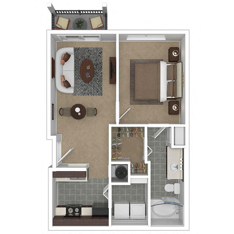 Meridian at Grandview A1 Floor Plan
